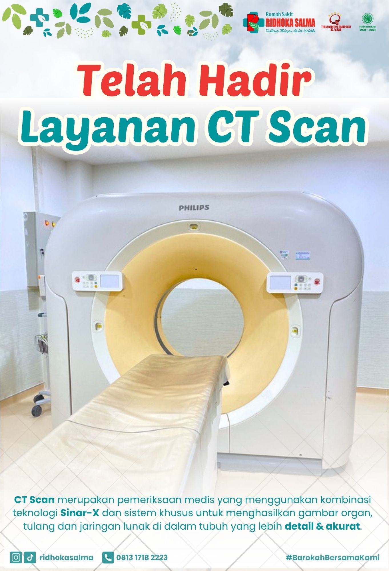 Poster CT Scan Telah Tiba