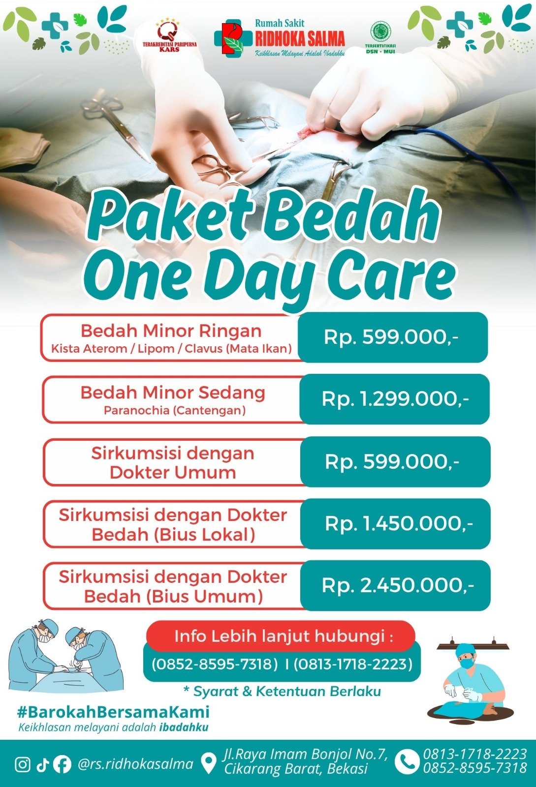 Paket Tindakan Bedah & Operasi