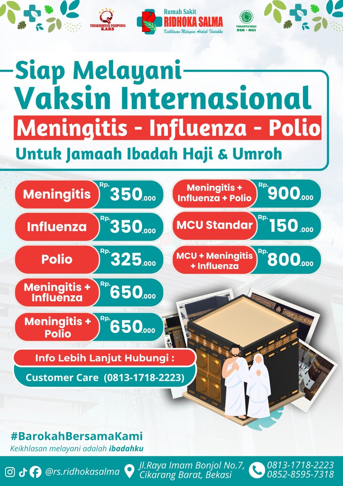 Paket Vaksinasi Umroh & Internasional